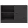 TV-Schrank aus schwarzem Stahl, 67 x 39 x 44 cm von vidaXL, TV-Möbel - Ref: Foro24-841691, Preis: 58,09 €, Rabatt: %