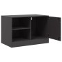 TV-Schrank aus schwarzem Stahl, 67 x 39 x 44 cm von vidaXL, TV-Möbel - Ref: Foro24-841691, Preis: 65,24 €, Rabatt: %