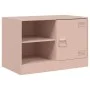 Rosafarbener TV-Schrank aus Stahl, 67 x 39 x 44 cm von vidaXL, TV-Möbel - Ref: Foro24-841693, Preis: 60,92 €, Rabatt: %