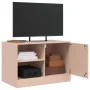 Pink steel TV cabinet 67x39x44 cm by vidaXL, TV Furniture - Ref: Foro24-841693, Price: 60,92 €, Discount: %