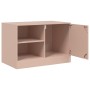 Rosafarbener TV-Schrank aus Stahl, 67 x 39 x 44 cm von vidaXL, TV-Möbel - Ref: Foro24-841693, Preis: 61,53 €, Rabatt: %
