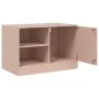 Rosafarbener TV-Schrank aus Stahl, 67 x 39 x 44 cm von vidaXL, TV-Möbel - Ref: Foro24-841693, Preis: 60,92 €, Rabatt: %