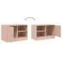 Pink steel TV cabinet 67x39x44 cm by vidaXL, TV Furniture - Ref: Foro24-841693, Price: 60,92 €, Discount: %