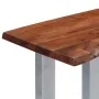 Console table 115x35x76 cm solid acacia wood and iron by vidaXL, Side tables - Ref: Foro24-247830, Price: 114,82 €, Discount: %