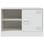 TV-Möbel 2 Einheiten aus weißem Stahl 67x39x44 cm von vidaXL, TV-Möbel - Ref: Foro24-841702, Preis: 108,51 €, Rabatt: %