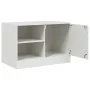 TV furniture 2 units white steel 67x39x44 cm by vidaXL, TV Furniture - Ref: Foro24-841702, Price: 107,46 €, Discount: %
