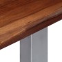 Console table 115x35x76 cm solid acacia wood and iron by vidaXL, Side tables - Ref: Foro24-247830, Price: 116,24 €, Discount: %