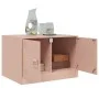 Rosa Couchtisch aus Stahl 67x50x44 cm von vidaXL, Couchtisch - Ref: Foro24-841728, Preis: 70,01 €, Rabatt: %