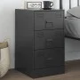 Nachttisch aus schwarzem Stahl, 34,5 x 39 x 62 cm von vidaXL, Nachttische - Ref: Foro24-841775, Preis: 103,03 €, Rabatt: %