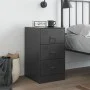 Nachttisch aus schwarzem Stahl, 34,5 x 39 x 62 cm von vidaXL, Nachttische - Ref: Foro24-841775, Preis: 103,03 €, Rabatt: %