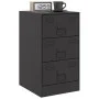 Nachttisch aus schwarzem Stahl, 34,5 x 39 x 62 cm von vidaXL, Nachttische - Ref: Foro24-841775, Preis: 103,03 €, Rabatt: %