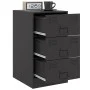 Nachttisch aus schwarzem Stahl, 34,5 x 39 x 62 cm von vidaXL, Nachttische - Ref: Foro24-841775, Preis: 103,03 €, Rabatt: %