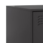 Mesita de noche acero negra 34,5x39x62 cm de vidaXL, Mesitas de noche - Ref: Foro24-841775, Precio: 105,88 €, Descuento: %