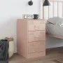 Rosafarbener Nachttisch aus Stahl, 34,5 x 39 x 62 cm von vidaXL, Nachttische - Ref: Foro24-841777, Preis: 77,84 €, Rabatt: %
