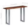 Console table 115x35x76 cm solid acacia wood and iron by vidaXL, Side tables - Ref: Foro24-247830, Price: 116,24 €, Discount: %