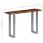 Console table 115x35x76 cm solid acacia wood and iron by vidaXL, Side tables - Ref: Foro24-247830, Price: 114,82 €, Discount: %