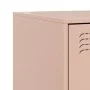 Rosafarbener Nachttisch aus Stahl, 34,5 x 39 x 62 cm von vidaXL, Nachttische - Ref: Foro24-841777, Preis: 77,84 €, Rabatt: %