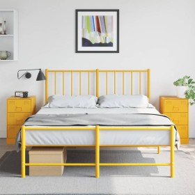 Nightstands 2 pcs mustard yellow steel 34.5x39x62 cm by vidaXL, Nightstands - Ref: Foro24-841782, Price: 141,96 €, Discount: %