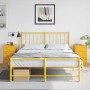 Nachttische 2 Stück senfgelber Stahl 34,5x39x62 cm von vidaXL, Nachttische - Ref: Foro24-841782, Preis: 141,96 €, Rabatt: %