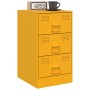Mesitas de noche 2 uds acero amarillo mostaza 34,5x39x62 cm de vidaXL, Mesitas de noche - Ref: Foro24-841782, Precio: 141,88 ...