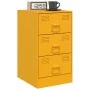 Mesitas de noche 2 uds acero amarillo mostaza 34,5x39x62 cm de vidaXL, Mesitas de noche - Ref: Foro24-841782, Precio: 140,58 ...