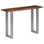 Console table 115x35x76 cm solid acacia wood and iron by vidaXL, Side tables - Ref: Foro24-247830, Price: 114,82 €, Discount: %