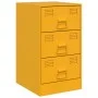 Mesitas de noche 2 uds acero amarillo mostaza 34,5x39x62 cm de vidaXL, Mesitas de noche - Ref: Foro24-841782, Precio: 140,58 ...