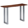 Console table 115x35x76 cm solid acacia wood and iron by vidaXL, Side tables - Ref: Foro24-247830, Price: 116,24 €, Discount: %
