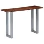 Console table 115x35x76 cm solid acacia wood and iron by vidaXL, Side tables - Ref: Foro24-247830, Price: 114,82 €, Discount: %