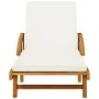 Tumbonas con mesa 2 unidades madera maciza de acacia de vidaXL, Tumbonas - Ref: Foro24-3206367, Precio: 486,17 €, Descuento: %