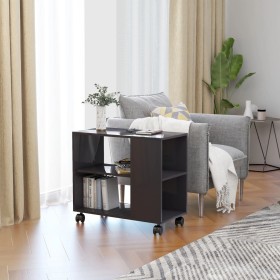 Glossy gray plywood side table 70x35x55 cm by vidaXL, Side tables - Ref: Foro24-802128, Price: 45,58 €, Discount: %