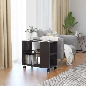 Glossy gray plywood side table 70x35x55 cm by vidaXL, Side tables - Ref: Foro24-802128, Price: 45,05 €, Discount: %