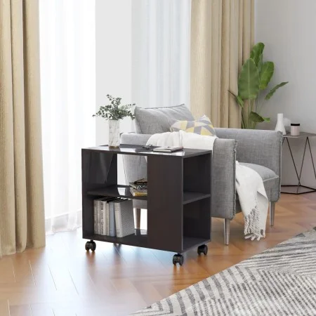 Glossy gray plywood side table 70x35x55 cm by vidaXL, Side tables - Ref: Foro24-802128, Price: 45,05 €, Discount: %