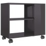 Beistelltisch aus glänzend grauem Sperrholz, 70 x 35 x 55 cm von vidaXL, Seitentische - Ref: Foro24-802128, Preis: 45,58 €, R...