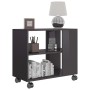 Beistelltisch aus glänzend grauem Sperrholz, 70 x 35 x 55 cm von vidaXL, Seitentische - Ref: Foro24-802128, Preis: 45,58 €, R...