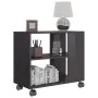 Glossy gray plywood side table 70x35x55 cm by vidaXL, Side tables - Ref: Foro24-802128, Price: 45,05 €, Discount: %