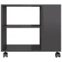 Glossy gray plywood side table 70x35x55 cm by vidaXL, Side tables - Ref: Foro24-802128, Price: 45,05 €, Discount: %