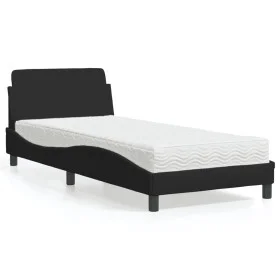 Bed with black fabric mattress 80x200 cm by vidaXL, Beds and slatted bases - Ref: Foro24-3208286, Price: 235,60 €, Discount: %