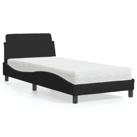 Bett mit schwarzer Stoffmatratze 80x200 cm von vidaXL, Betten und Lattenroste - Ref: Foro24-3208286, Preis: 227,10 €, Rabatt: %