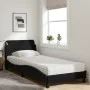 Bed with black fabric mattress 80x200 cm by vidaXL, Beds and slatted bases - Ref: Foro24-3208286, Price: 235,60 €, Discount: %