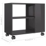 Beistelltisch aus glänzend grauem Sperrholz, 70 x 35 x 55 cm von vidaXL, Seitentische - Ref: Foro24-802128, Preis: 45,58 €, R...