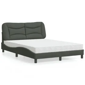 Bett mit dunkelgrauer Stoffmatratze 120x200 cm von vidaXL, Betten und Lattenroste - Ref: Foro24-3208521, Preis: 357,37 €, Rab...