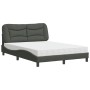 Bett mit dunkelgrauer Stoffmatratze 120x200 cm von vidaXL, Betten und Lattenroste - Ref: Foro24-3208521, Preis: 363,04 €, Rab...