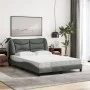 Bett mit dunkelgrauer Stoffmatratze 140x190 cm von vidaXL, Betten und Lattenroste - Ref: Foro24-3208528, Preis: 411,91 €, Rab...