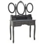 Dressing table with stool and foldable triple gray mirror by vidaXL, Bedroom Dressers - Ref: Foro24-289329, Price: 212,86 €, ...