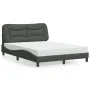 Bed with dark gray fabric mattress 140x200 cm by vidaXL, Beds and slatted bases - Ref: Foro24-3208535, Price: 401,57 €, Disco...