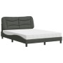 Cama con colchón tela gris oscuro 140x200 cm de vidaXL, Camas y somieres - Ref: Foro24-3208535, Precio: 399,14 €, Descuento: %