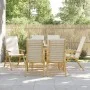 Klappbare Bistrostühle mit Kissen 6 Stück cremeweißer Bambus von vidaXL, Gartenstühle - Ref: Foro24-3208928, Preis: 630,00 €,...