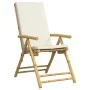 Klappbare Bistrostühle mit Kissen 6 Stück cremeweißer Bambus von vidaXL, Gartenstühle - Ref: Foro24-3208928, Preis: 630,00 €,...