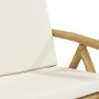Klappbare Bistrostühle mit Kissen 6 Stück cremeweißer Bambus von vidaXL, Gartenstühle - Ref: Foro24-3208928, Preis: 621,58 €,...
